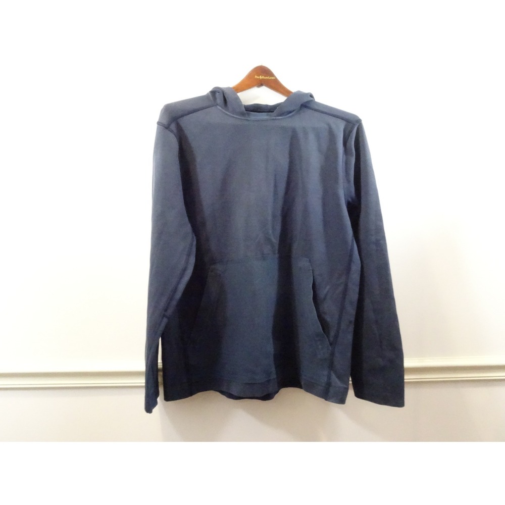 Lululemon Mainstay Mens Navy Blue Pullover Hoodie XL Kangaroo Pocket
